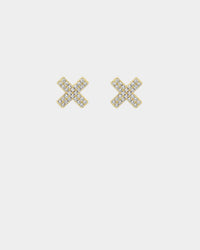 Saint Morta Marksman Earring Iced Gold