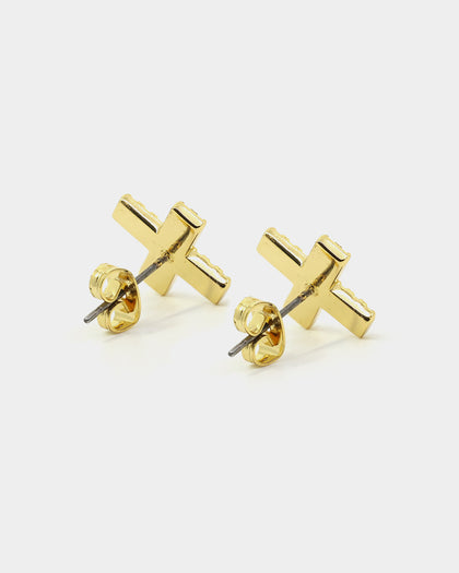 Saint Morta Marksman Earring Iced Gold
