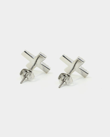 Saint Morta Marksman Earring Iced White Gold