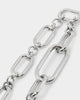 Raising Hell Women's Thick Link Chain White Gold