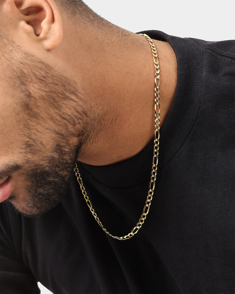 Figaro Chain Culture Kings Gold Chains Gold Figaro Chain Mens Gold