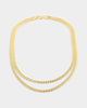 House Of Auric 5mm Cuban Chain Set 18K Gold Vermeil