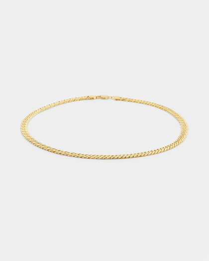 House Of Auric 6.4mm Double Curb Chain 18K Gold Vermeil