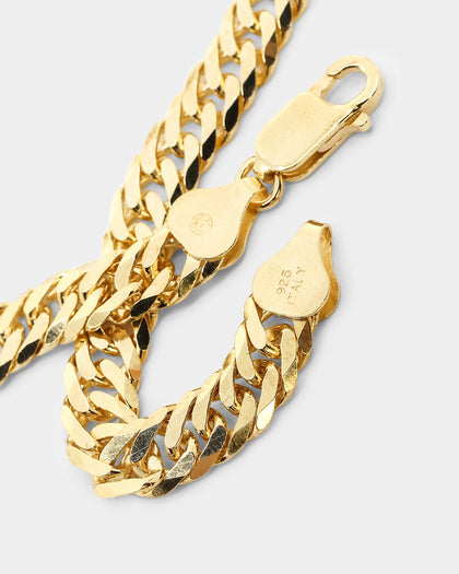 House Of Auric 6.4mm Double Curb Chain 18K Gold Vermeil