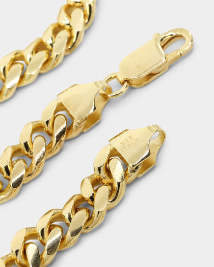 House Of Auric 7mm Cuban Chain 18K Gold Vermeil