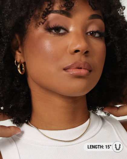 Raising Hell Women's Customisable Tennis Necklace Gold