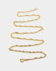 Raising Hell Women's Customisable Twist Necklace Gold