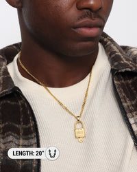 Saint Morta Locked and Found Chain Gold