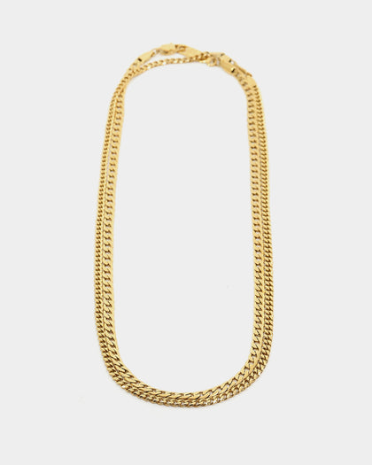 NXS Diamond Cut Curb Set Gold