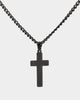 NXS Solid Cross Chain Black
