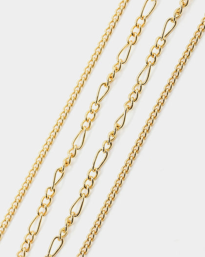 Raising Hell Women's Pendant Figaro Choker Necklace Pink/Gold