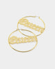 Raising Hell Women's Queen Hoop Earrings Gold