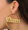 Raising Hell Women's Queen Hoop Earrings Gold
