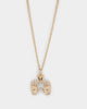 Wild For The Weekend All Hands Necklace Gold