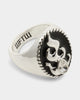 Wild For The Weekend Flame Signet Ring (Large) Silver