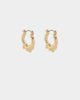 Wild For The Weekend Paint Dripping Earrings Gold