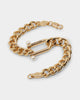 Wild For The Weekend Pearl Clasp Bracelet Gold