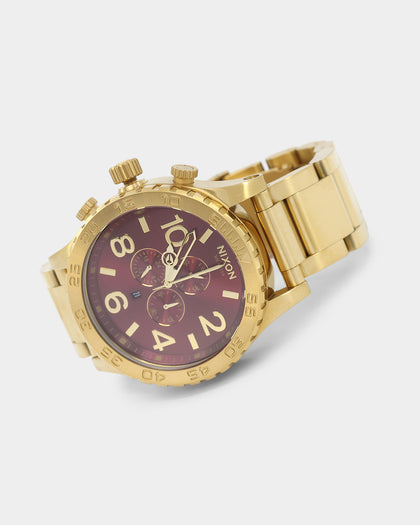 Nixon X Culture Kings 51-30 Chrono Gold/Oxblood