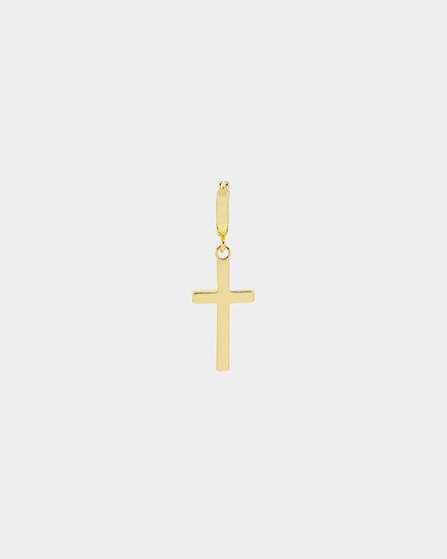 NXS Cross Earring Gold