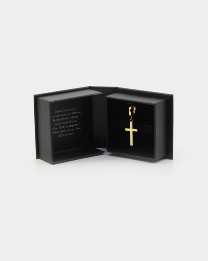 NXS Cross Earring Gold