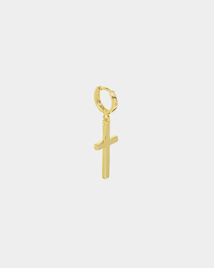 NXS Cross Earring Gold