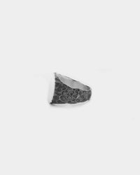 PYRA PYRA x BLKDVL Eroded Signet Ring Silver