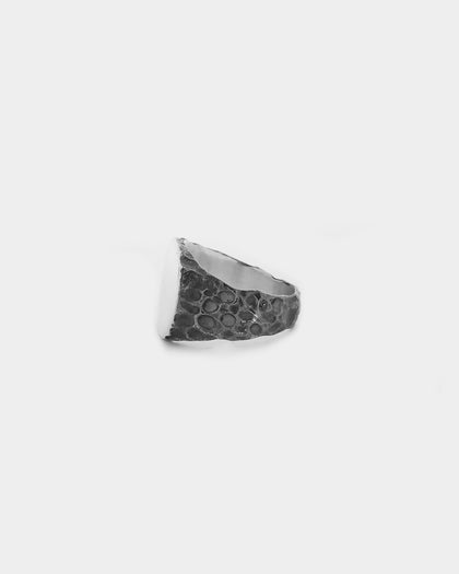 PYRA PYRA x BLKDVL Eroded Signet Ring Silver