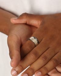 PYRA PYRA x BLKDVL Eroded Signet Ring Silver