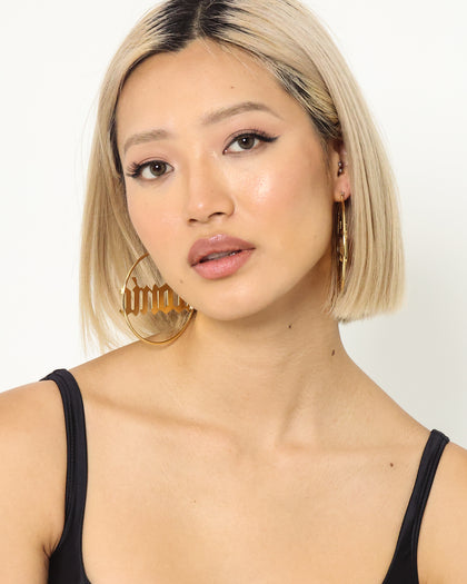 Raising Hell Women's 'Iconic' Hoop Earrings Gold
