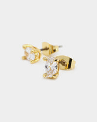 Raising Hell Women's Marquis Earrings Gold