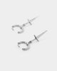 NXS Dagger Earrings White Gold