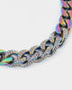Guess Mainline 4DC 8mm Curb Chain Bracelet Iridescent