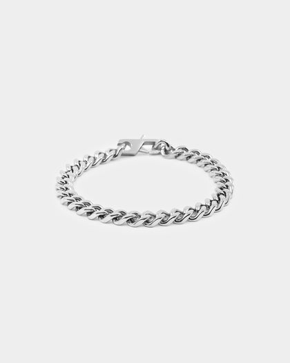 Guess Mainline 8mm Curb Chain 4DC Bracelet Steel