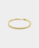 House Of Auric 3.7mm Franco Bracelet 18k Gold Vermeil