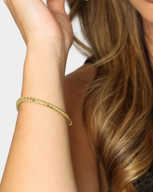 House Of Auric 3.7mm Franco Bracelet 18k Gold Vermeil