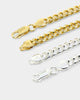 House Of Auric 5mm Cuban Bracelet Set Gold/Silver