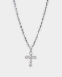 NXS Crusaders Pendant Iced White Gold