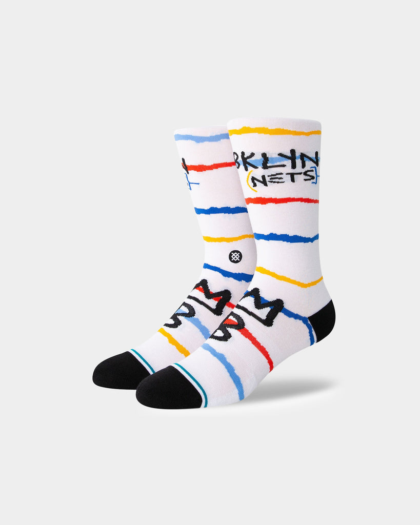 Stance X NBA Brooklyn Nets 2023 Socks White Culture Kings NZ