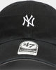 47 Brand New York Yankees Clean Up Strapback Black