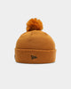 New Era Los Angeles Dodgers Pom Knit Beanie Wheat