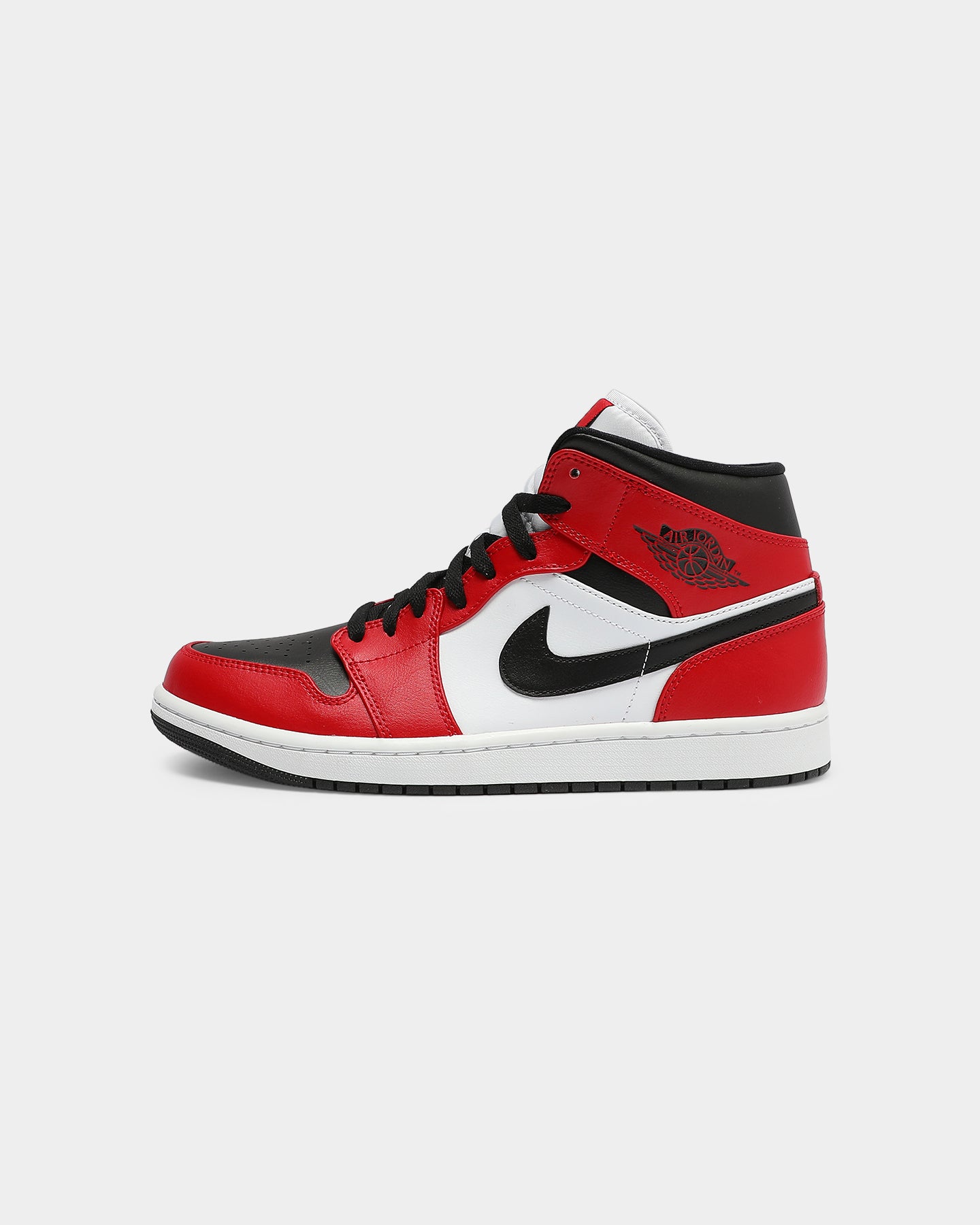 Jordan Men's Air Jordan 1 Mid ' Chicago Black Toe' Black/Black/Red