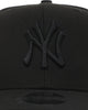 New Era New York Yankees 9FIFTY High Crown Pre-Curved Snapback Black/Black