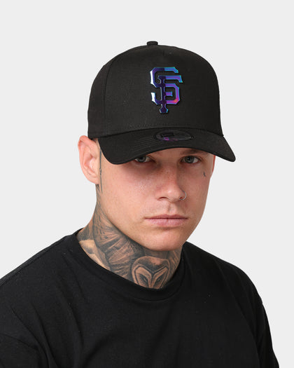 New Era San Francisco Giants 'Metal Badge' 9FORTY K-Frame Snapback Black/Iridescent