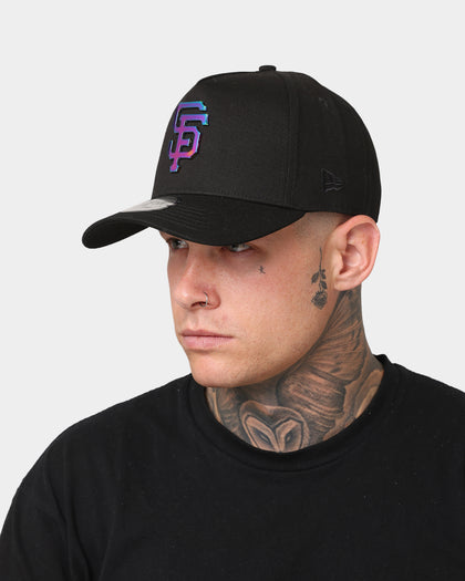 New Era San Francisco Giants 'Metal Badge' 9FORTY K-Frame Snapback Black/Iridescent