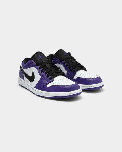 Jordan Men's Air Jordan 1 Low "Court Purple" Purple/Black/White