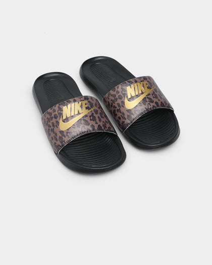 Nike Women's Victori One Slide Archaeo Brown/Metallic Gold/Black