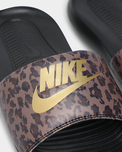 Nike Women's Victori One Slide Archaeo Brown/Metallic Gold/Black