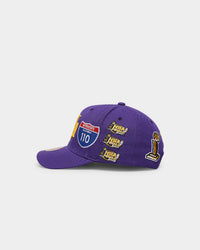 Mitchell & Ness Los Angeles Lakers Champs Pro Crown Snapback Purple
