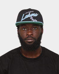 Mitchell & Ness Los Angeles Lakers 'Team Script 2.0 Hardwood Classics' Fitted Black