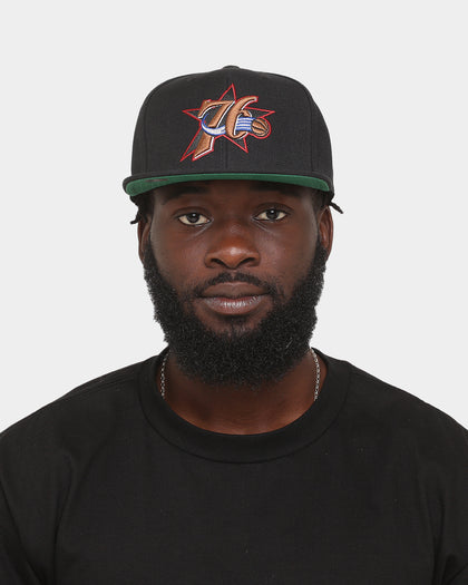 Mitchell & Ness Philadelphia 76ers 'Team Ground 2.0 Hardwood Classics' Fitted Black